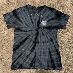 Tie-Dyed Santa Cruz Skateboard Shirt